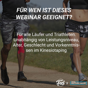 Webinar - Kinesiotaping für Läufer & Triathleten. Verletzungen behandeln, Bewegung verbessern (90 Minuten)